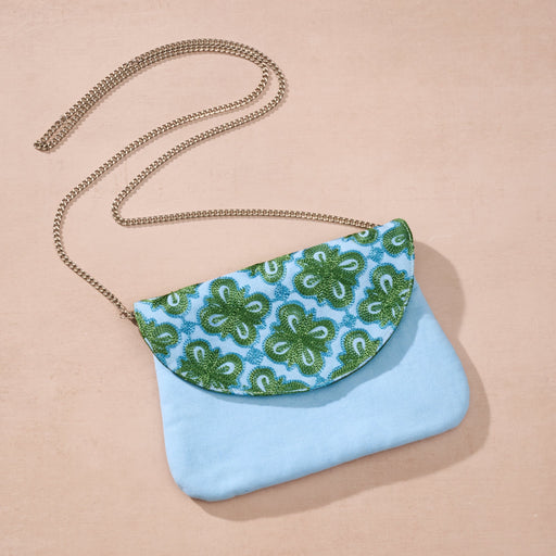 Sundar Silk Embroidered Clutch