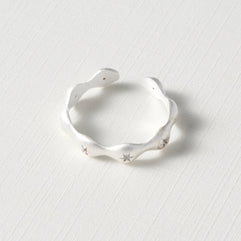 Celestial Scalloped Band Ring