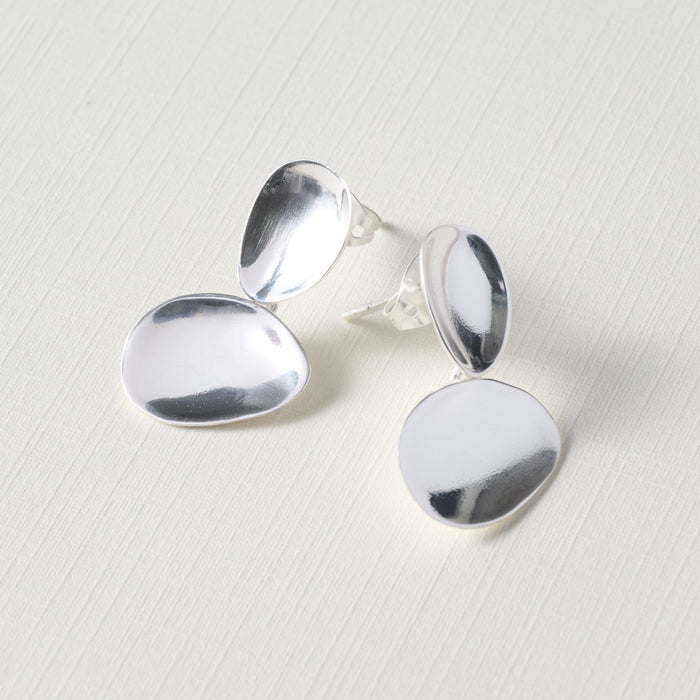 Double Curved Oval Earrings 2