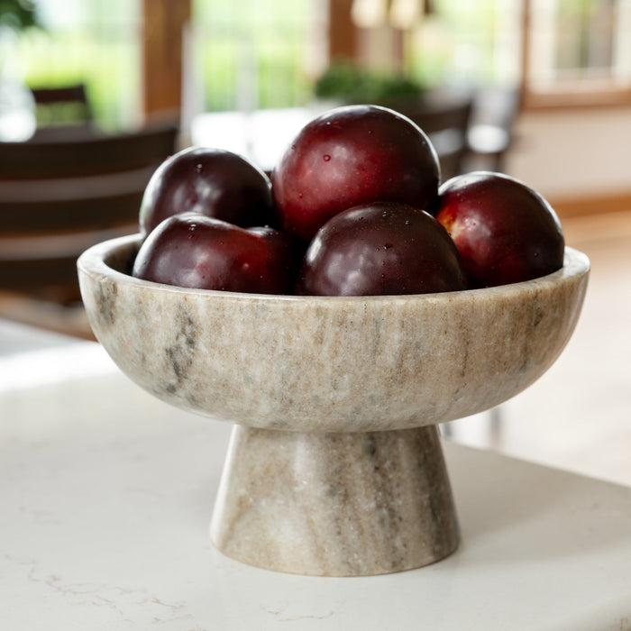 Haran Morchana Marble Pedestal Bowl 1