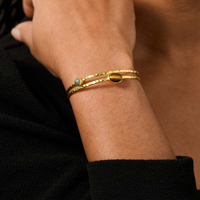 Sanja Tiger + Glass Stone Bracelet 3