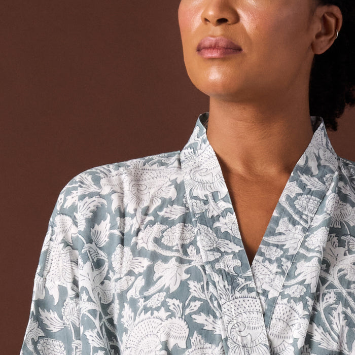 Avani Floral Block Print Robe 3