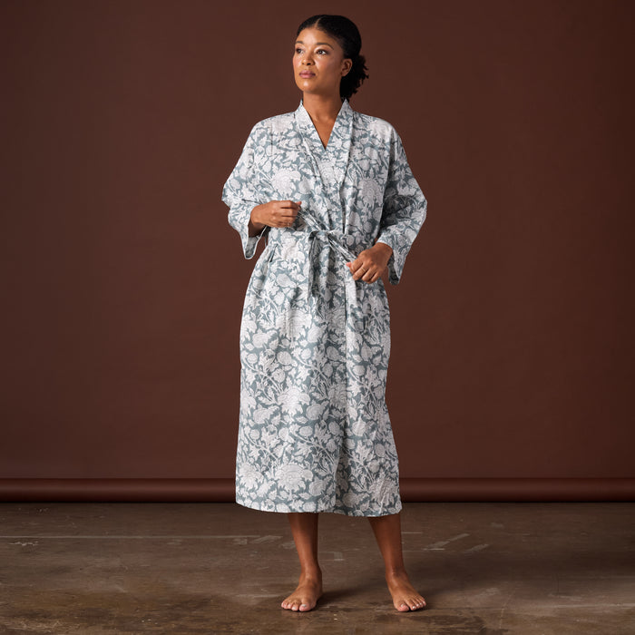 Avani Floral Block Print Robe 4