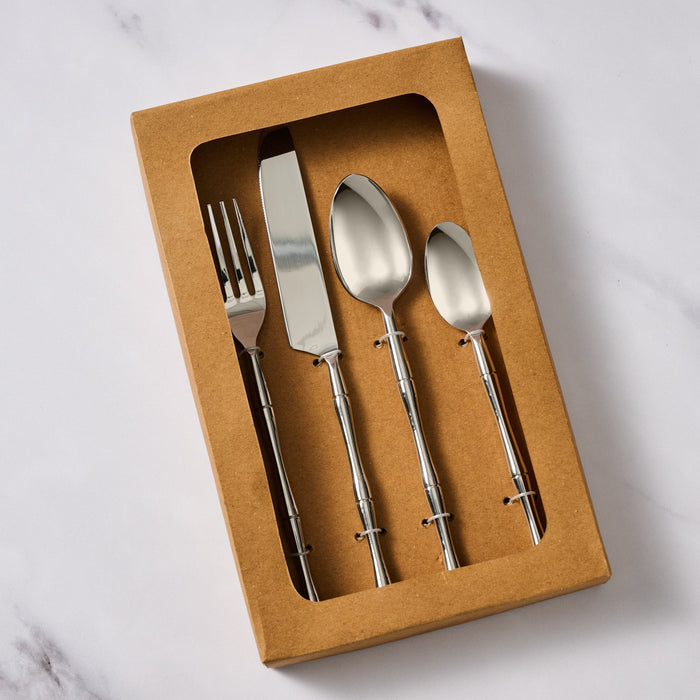 Khao Stainless Cutlery Set - Bamboo Handle 4