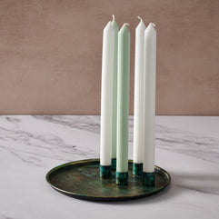 Mashal Iron Taper Candle Holder Plate - Ten Thousand Villages