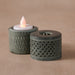 Dipa Carved Palewa Stone Tealight Holder thumbnail 2