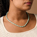 Dara Bone Bead Necklace - Light+Dark Green - Ten Thousand Villages