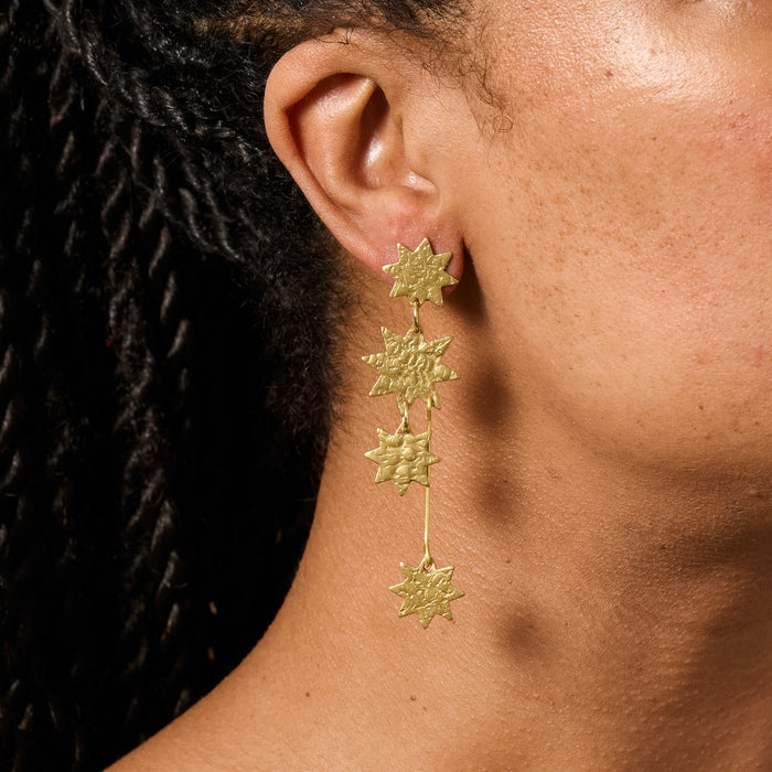 Girana Star Shower Post Earrings 3