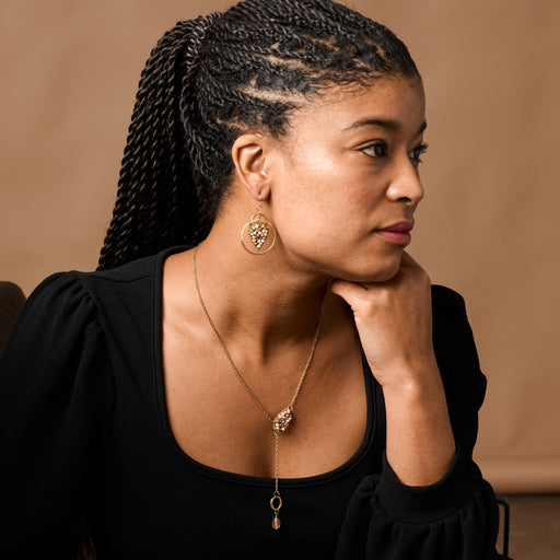 Duniya Embroidered Bead Necklace