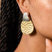 Kajal Hammered Brass Post Earrings - Ten Thousand Villages