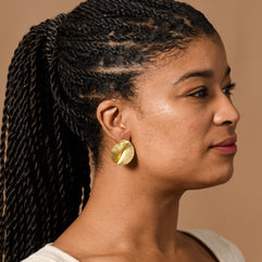 Kiran Crumpled Spiral Post Earrings - Ten Thousand Villages