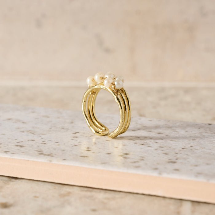 Anek Pearl Bead Ring 1