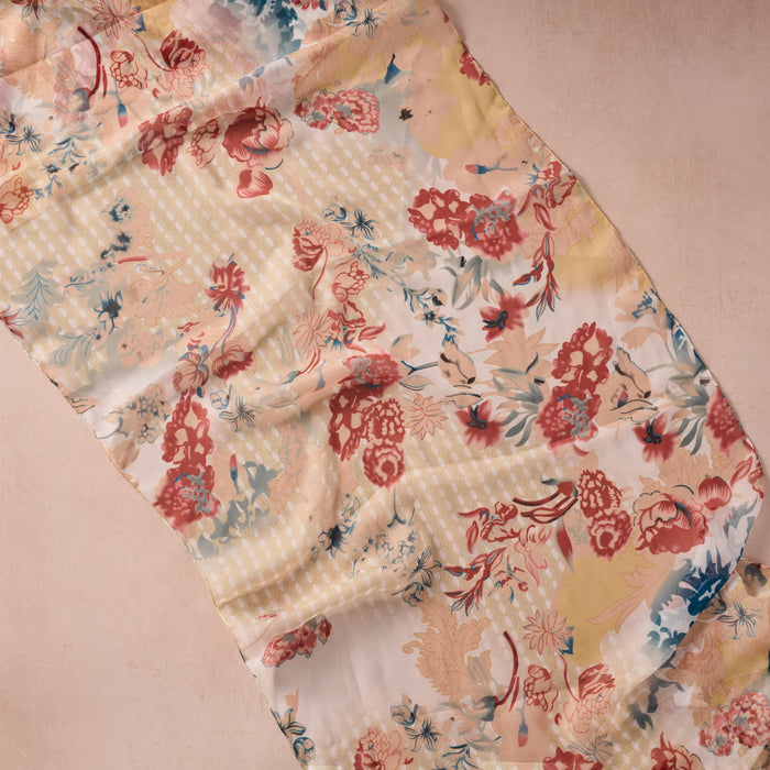 Sharad Floral Chiffon Scarf 4