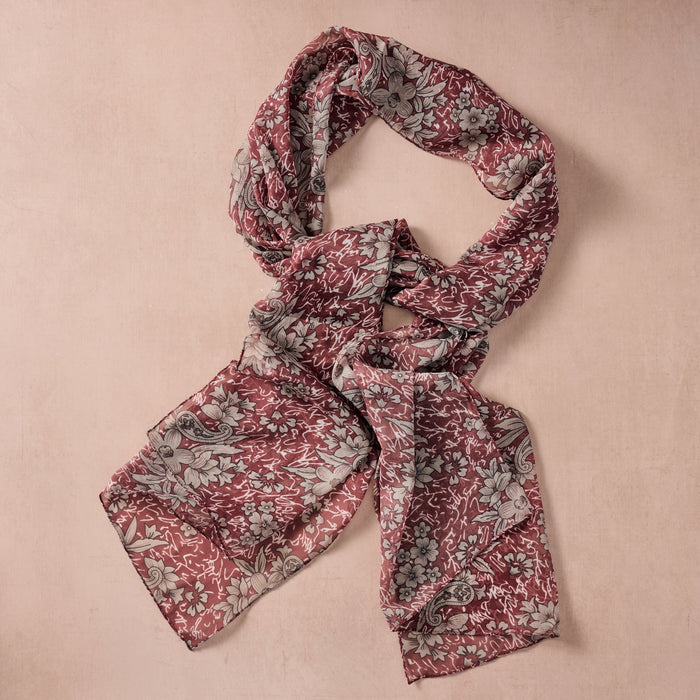 Mala Vine Chiffon Scarf 1