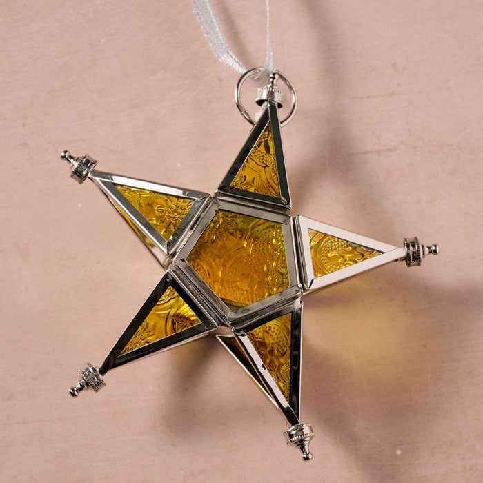 Starlight Candleholder Ornament - Yellow 2