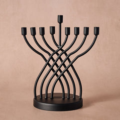 Sudaul Criss Cross Iron Menorah
