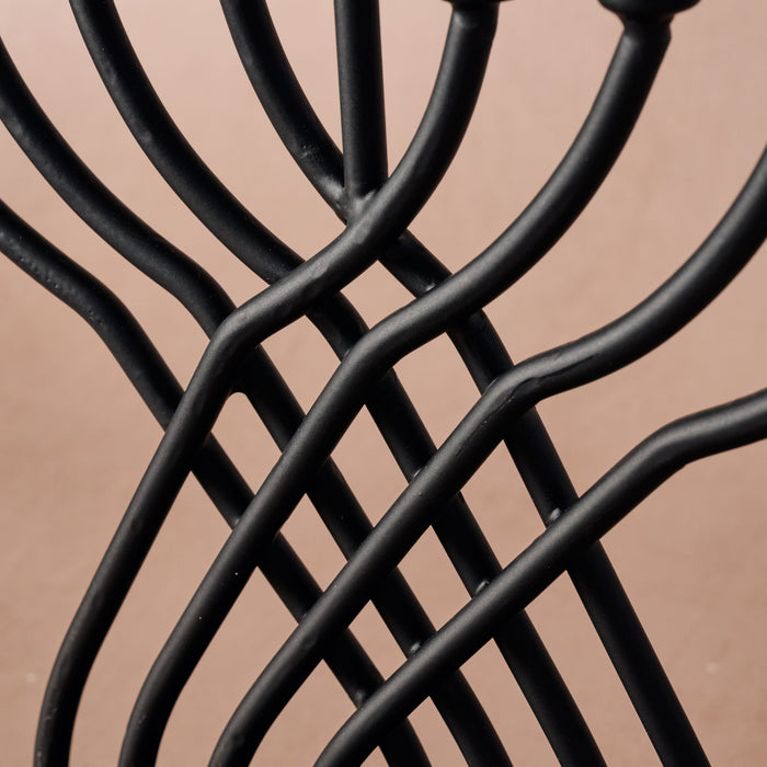 Sudaul Criss Cross Iron Menorah 2