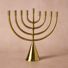 Jyoti Brass Horn Menorah