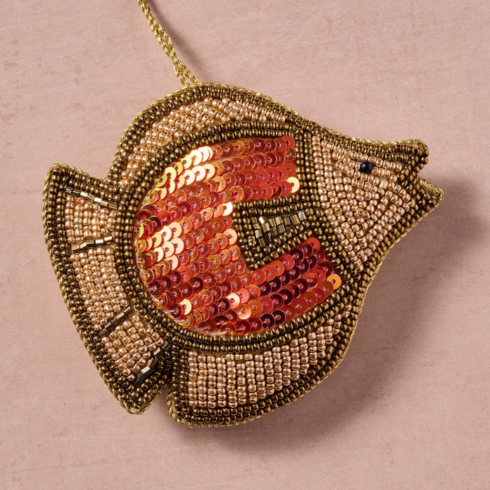 Chamak Beaded Fish Ornament 2