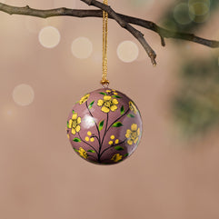 Garam Paper Mache Ball Ornament