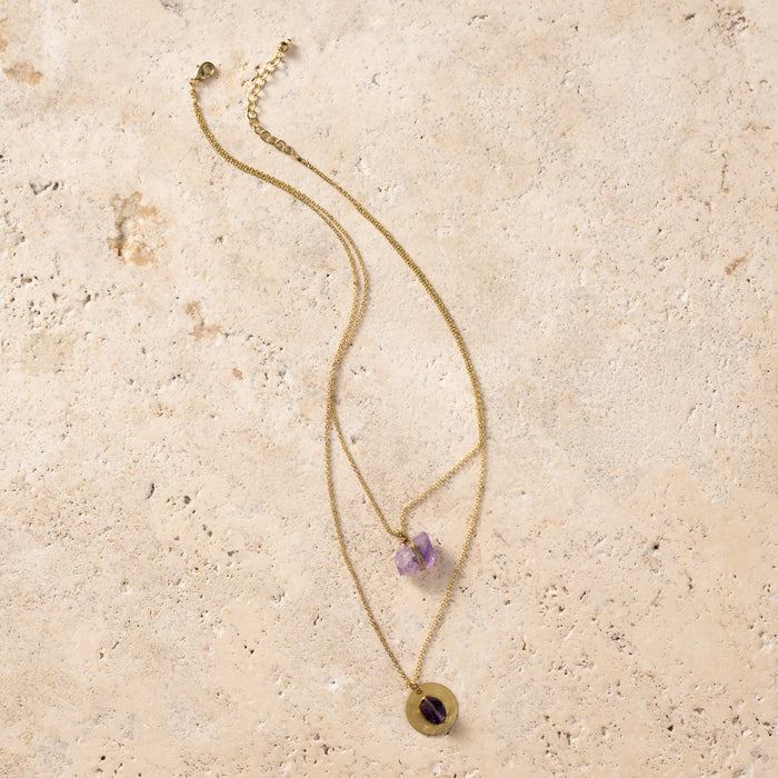 Dhumra Double Layer Agate Necklace 2