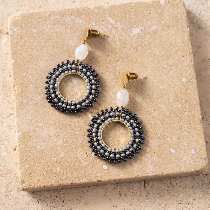 Ghera Glass Bead Earrings 1