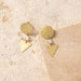 Prateek Brass and Moon Stone Earrings thumbnail 1