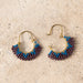 Keel Glass Bead Fringe Earrings thumbnail 4