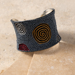 Chakkar Beaded Cuff Bracelet