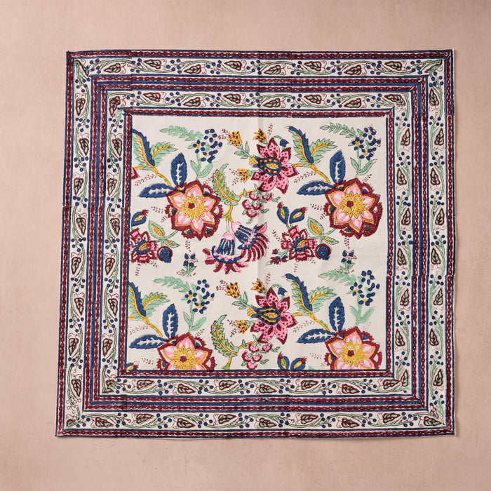 Zaina Floral Blockprint Napkin 2