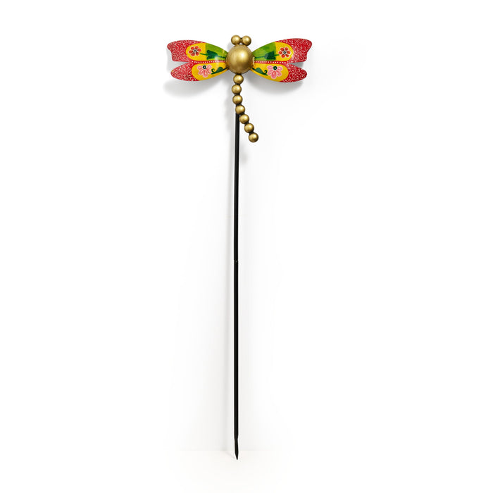 Vikaas Hand Painted Dragonfly Garden Stake 2