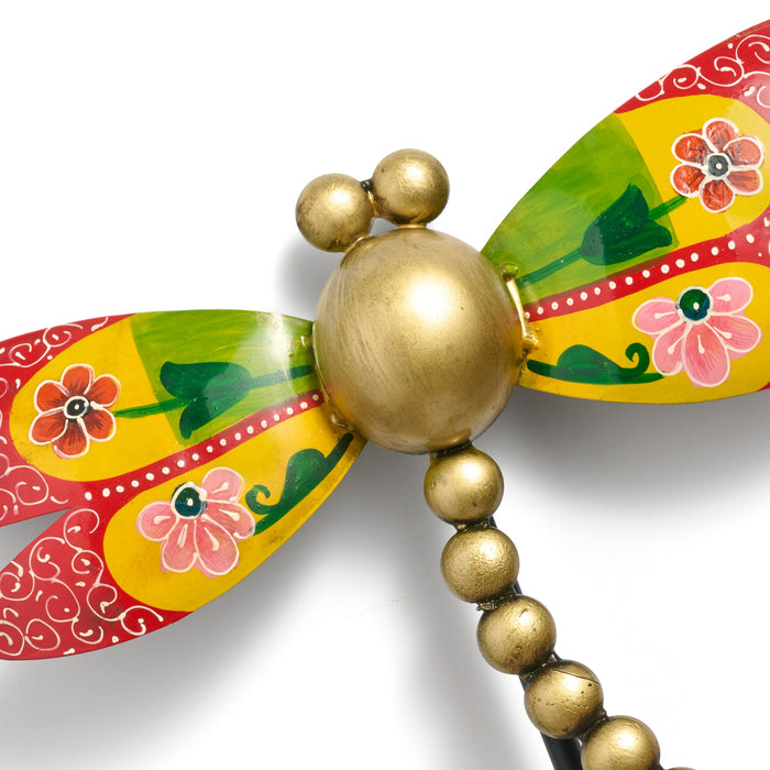 Vikaas Hand Painted Dragonfly Garden Stake 3