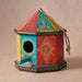 Sarkas Hand Painted Birdhouse with Perch thumbnail 1