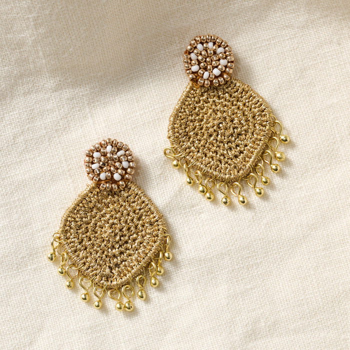 Zari Thread Post Earrings 3