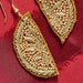 Anjali Beaded Orange Slice Drop Earrings thumbnail 4