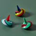 Multi-Colored Glass Tops - Set of 3 thumbnail 1