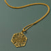 Mandala Brass Medallion Necklace thumbnail 1