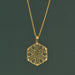 Mandala Brass Medallion Necklace thumbnail 2