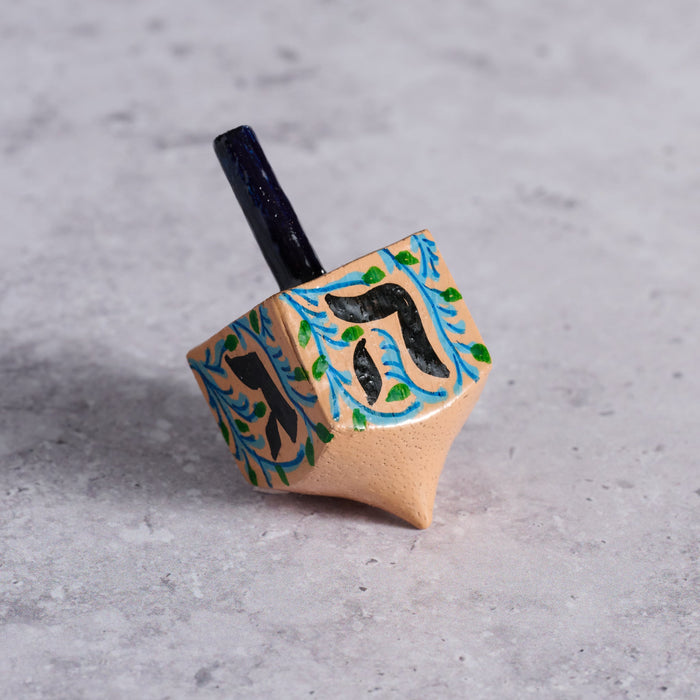 Painted Wood Dreidel 2