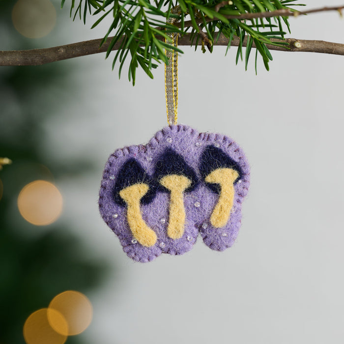 Felt Mushroom Trio Ornament 1