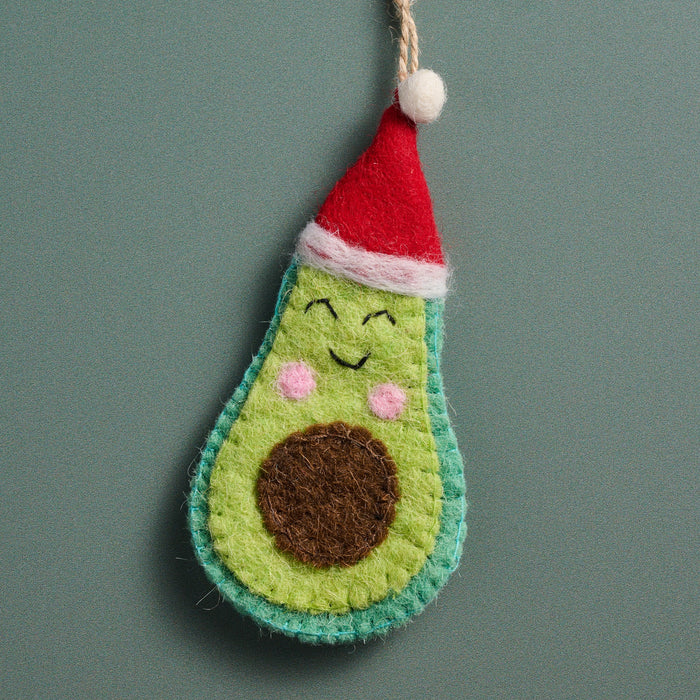 Jingle Bell Guac Felt Avocado Ornament 3