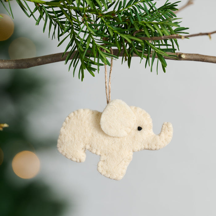 Felt Elephant Ornament 1