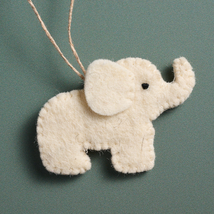 Felt Elephant Ornament 2