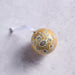 Painted Gold Florals Paper Mache Ball Ornament thumbnail 3