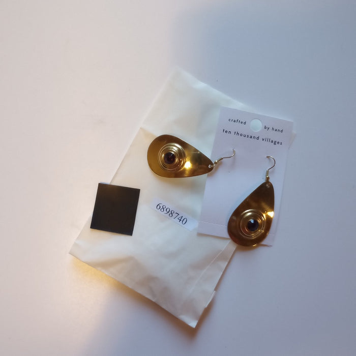 Kamet Brass Drop Earrings 4