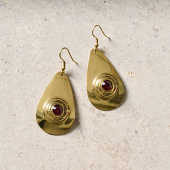 Kamet Brass Drop Earrings