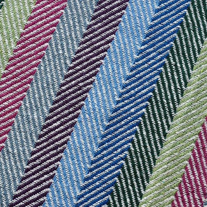 Striped Recycled Cotton Throw Blanket 3