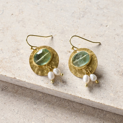 Kabru Brass Drop Earrings