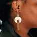 Nila Brass Dangle Earrings thumbnail 2