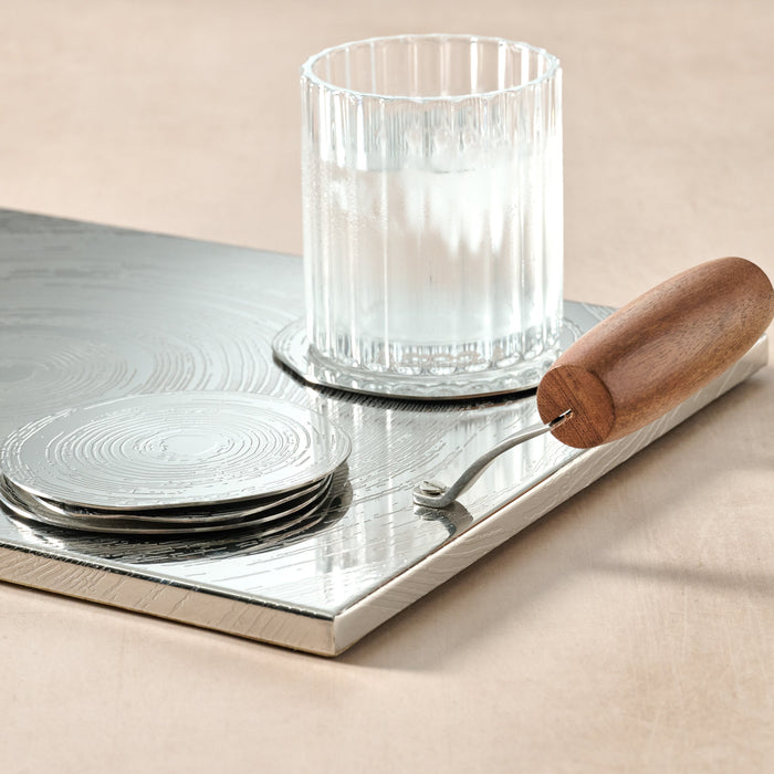 Tree Rings Steel Serving Tray 4